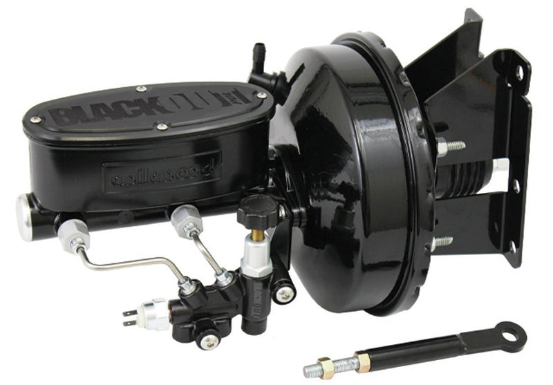 1973-87 Chevy C10 Truck Black Out Series Power Brake Booster with O2R or Wilwood Master Cylinder