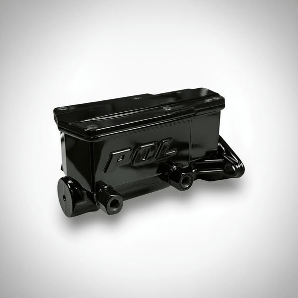 All New BlackOut Series High Performance Aluminum Tandem Chamber O2R Master Cylinder for Disc Brake Conversions