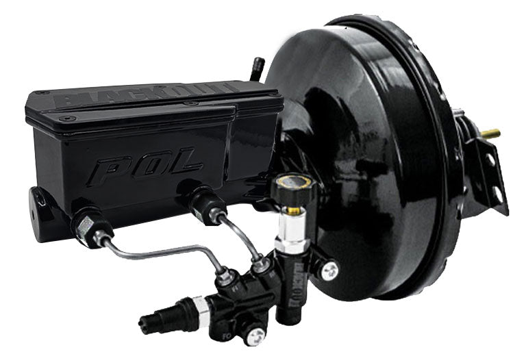 1967-69 Chevy Camaro Black Out Power Brake Booster with O2R or Wilwood Master Cylinder